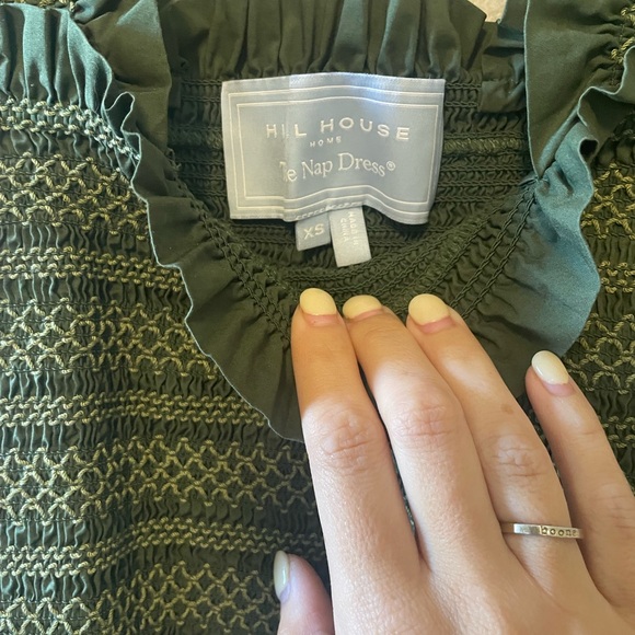 Hill House Ellie Nap Dress Green Smocked Maxi Dress - Picture 3 of 5